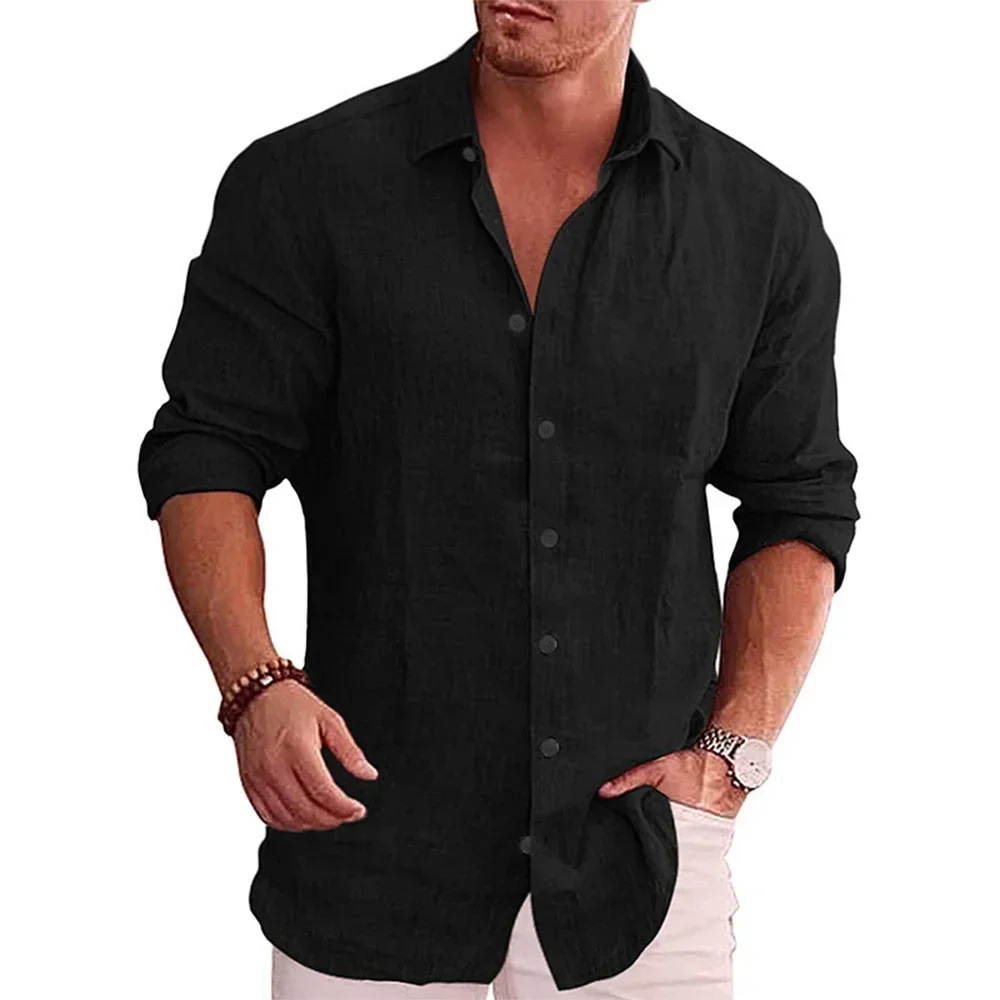 Herren-Kurzarmhemd mit Strandmotiv 3
