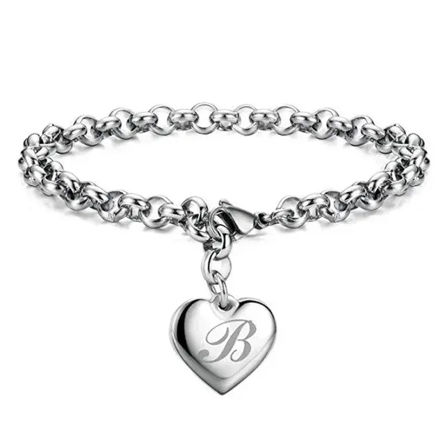 Sterlingsilber-Buchstabenarmband 2