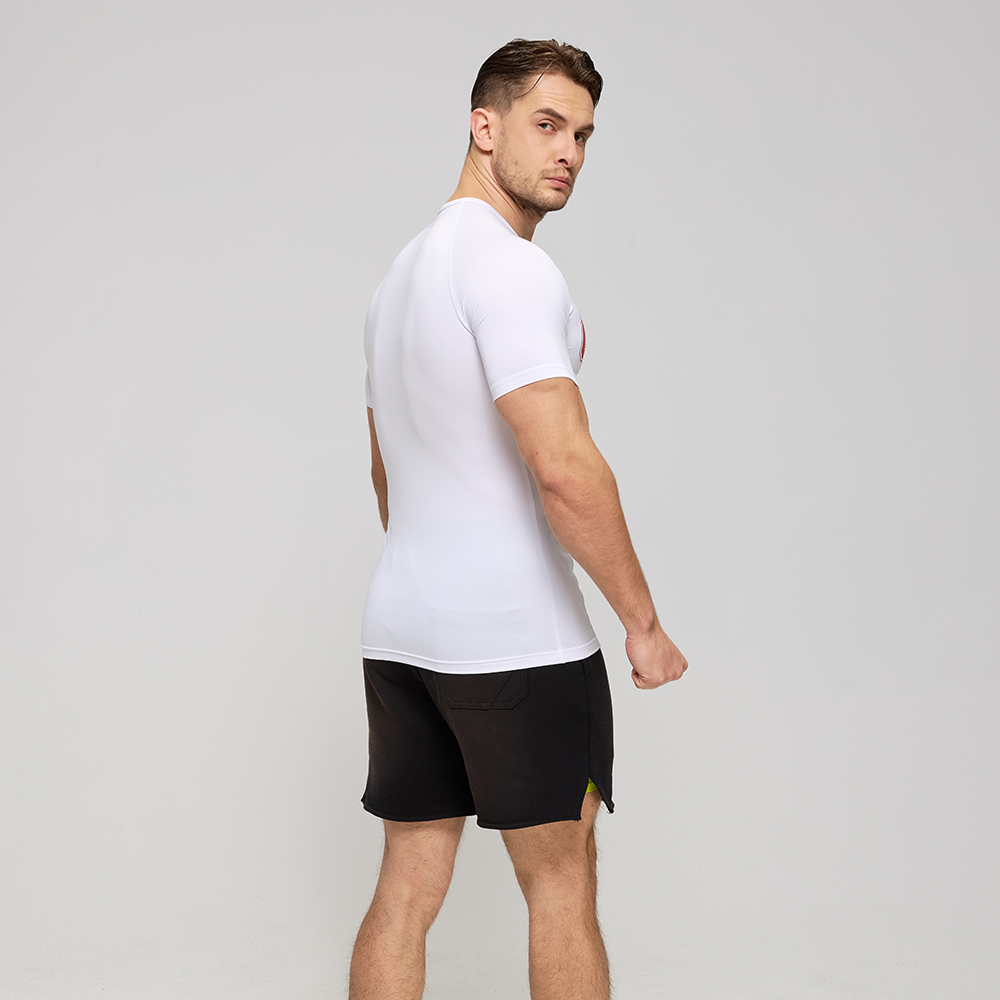Herren Raglan Kompressions-Sportshirt Schnelltrocknend 3