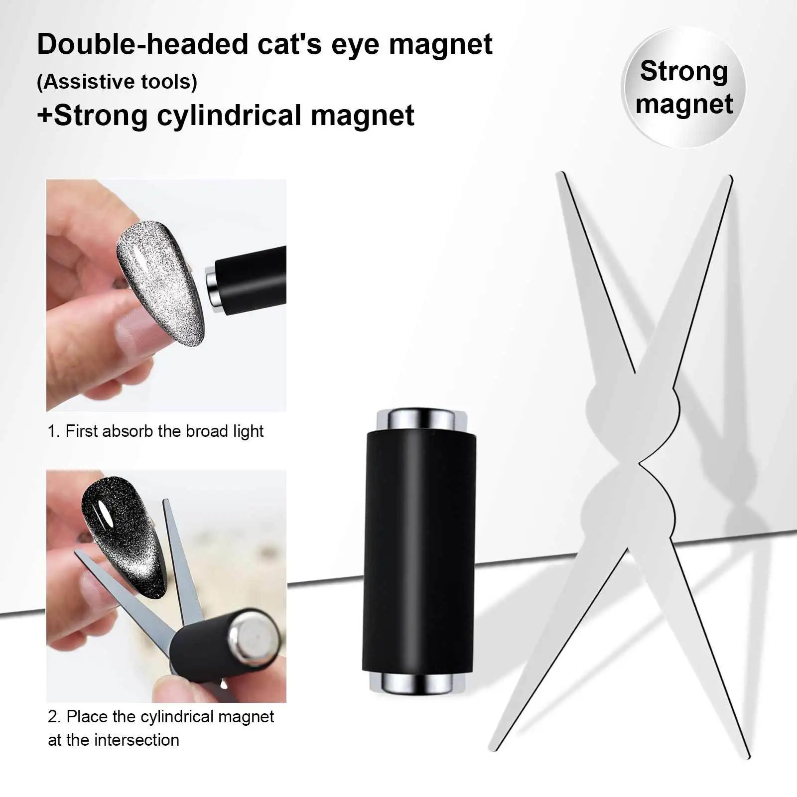 Magnetischer Katzenaugen-Nagelkunst-Stab, 3D-Effekt 3