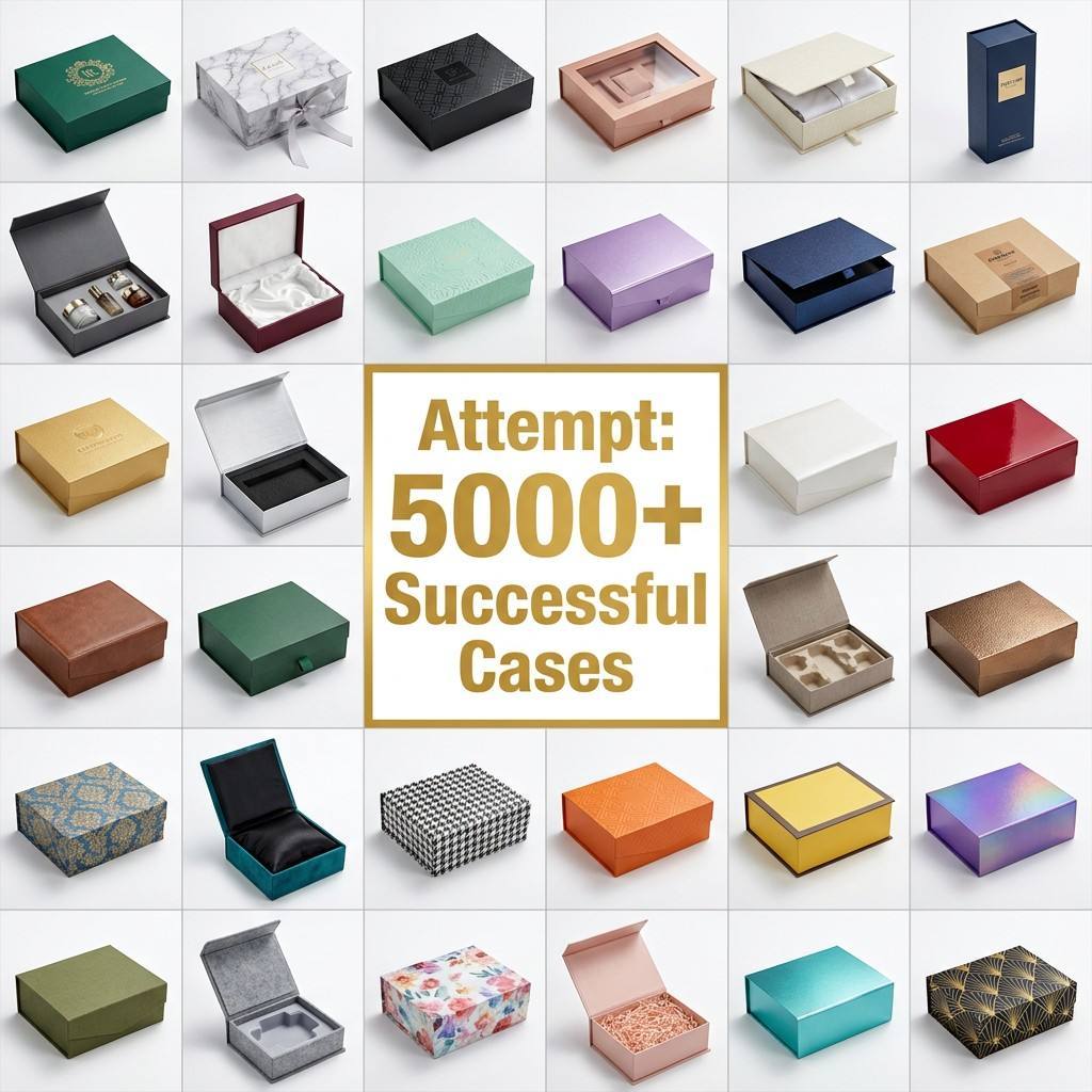 Magnetische Geschenkboxen Set aus Recyclingkarton 4