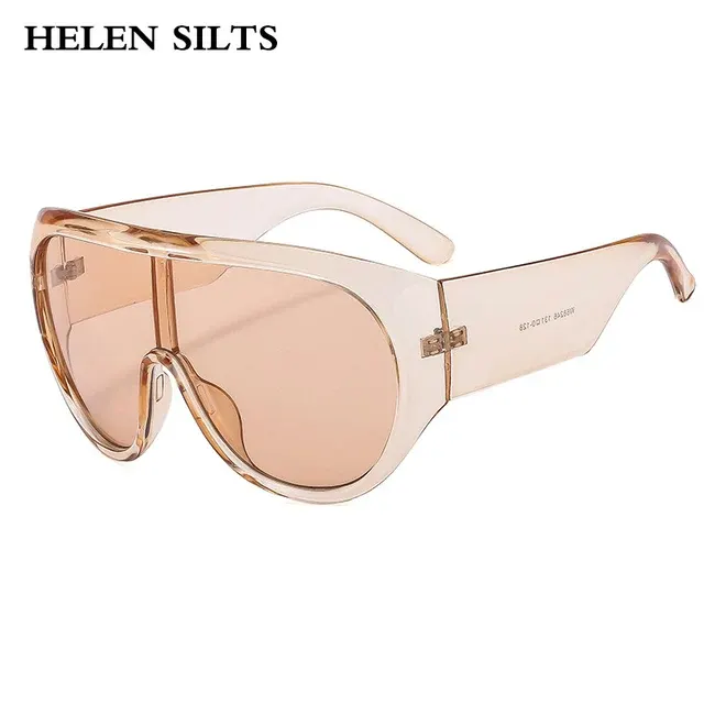 Große Retro-Pilotenbrille, Teefarben, UV400 3