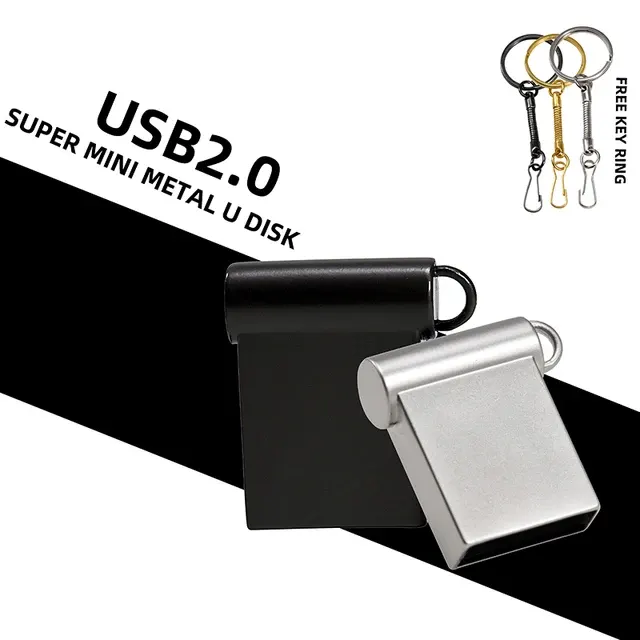 Mini-Metall-USB-Stick mit Schlüsselanhänger 2