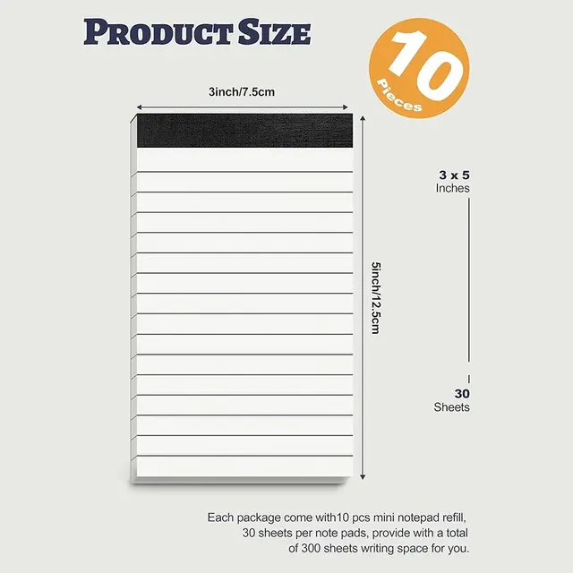 Kleine Mini-Notizbücher 3x5 Zoll im 5er-Set 4