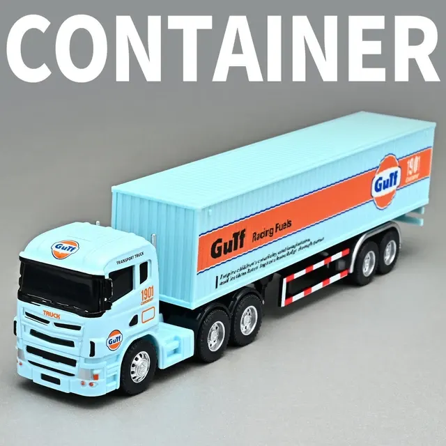 Metall-LKW-Modell mit Anhänger, 1:64 2