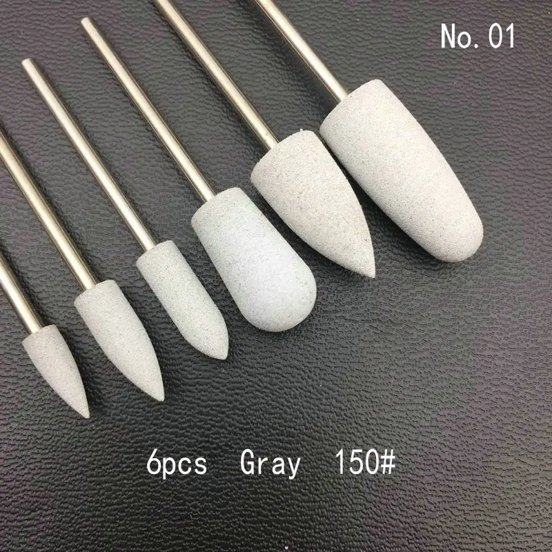 6-teiliges Flexibles Silikon-Nagelfräser-Set 3