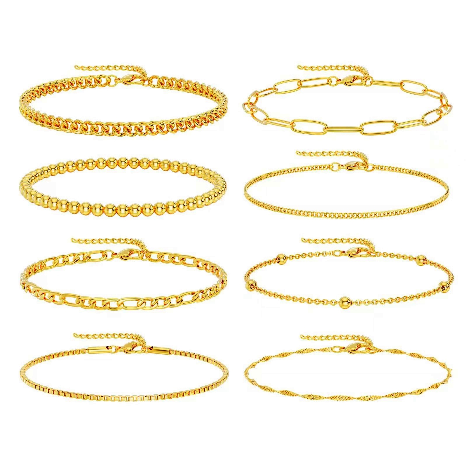 Edelstahl Kubanische Gliederarmband für Damen 2
