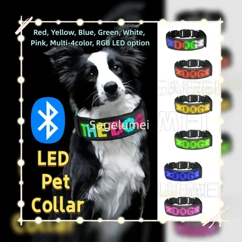 LED-Laufschrift-Hundehalsband