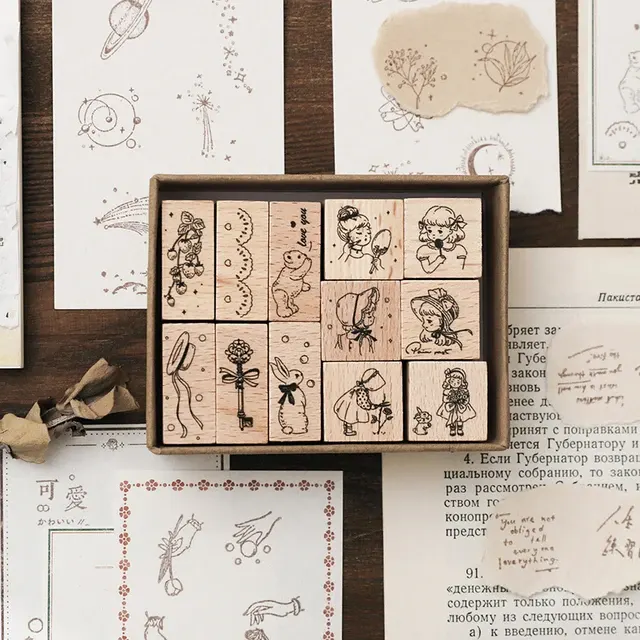 Holzstempel-Set 3