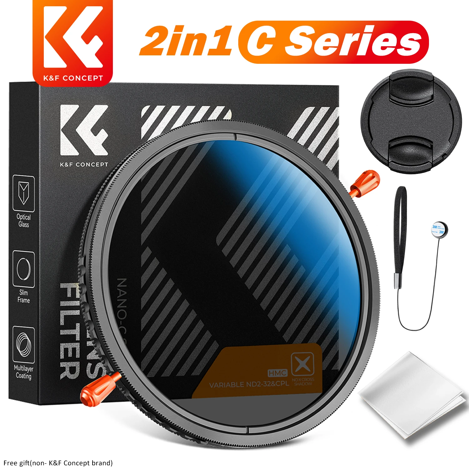 Variabler ND-CPL-Filter 2-in-1, 37–82 mm 2