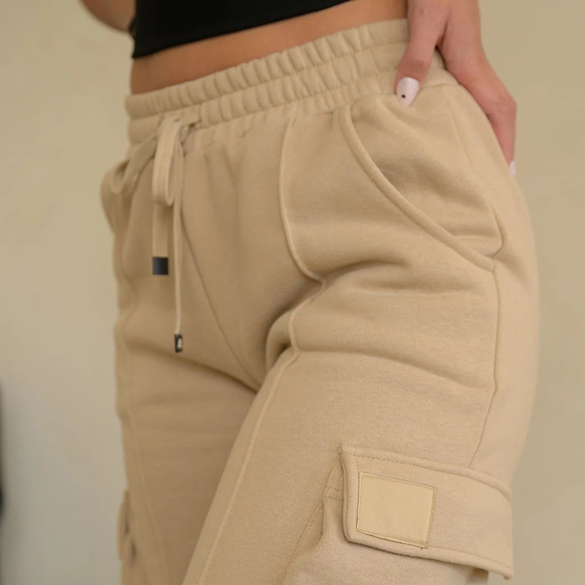 Damen Jogginghose Cargo mit Taschen 4