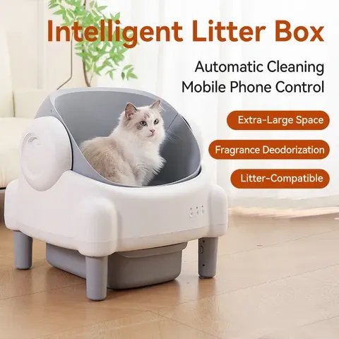Auslaufsichere Katzentoilette mit Geruchsfilter