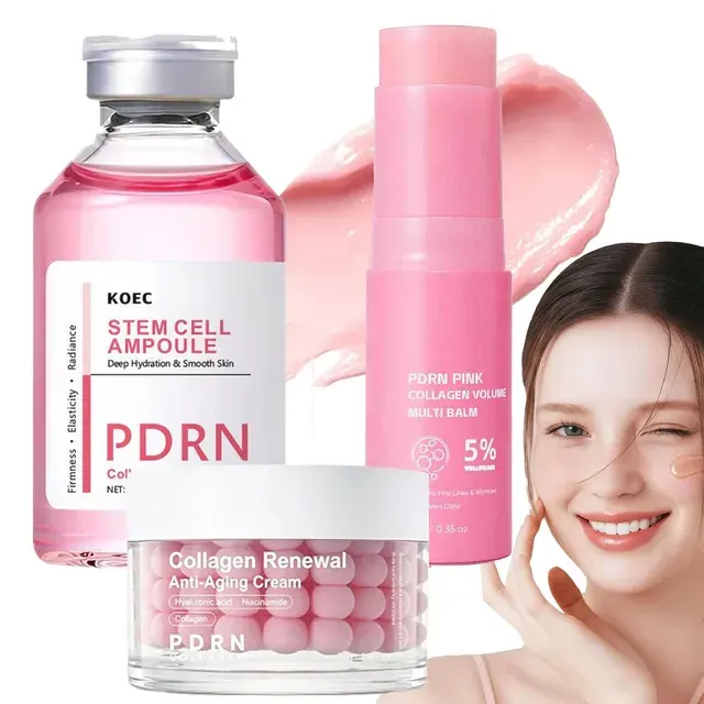 Pinker Kollagen-Balsam-Stick für Gesicht und Körper 1