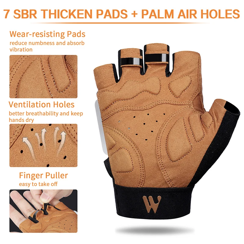 Fahrrad-Fingerlose Handschuhe 4