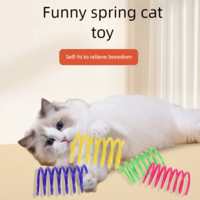 Buntes Federspielzeug für Katzen