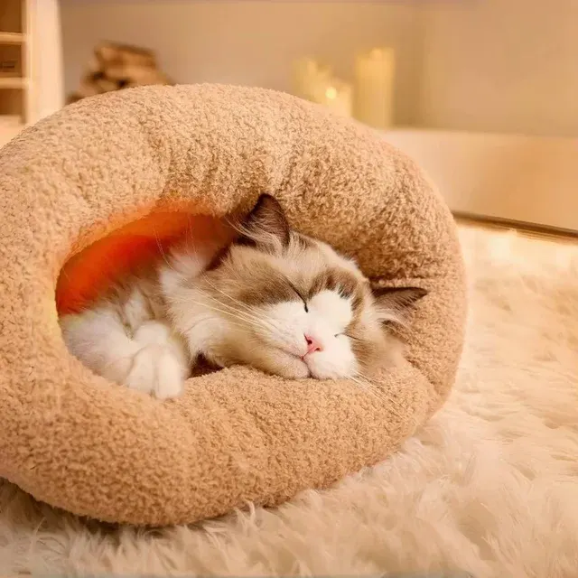 Plüsch-Katzenschlafsack 4