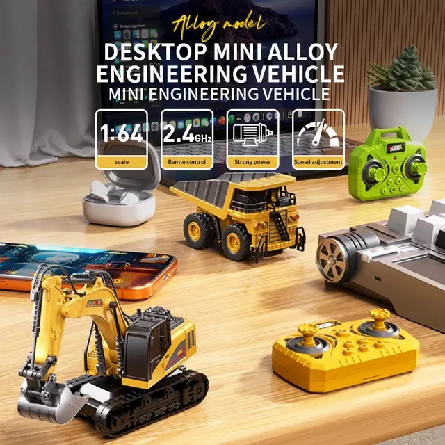 Ferngesteuerter Mini-Kran und Gabelstapler, 1:64 3
