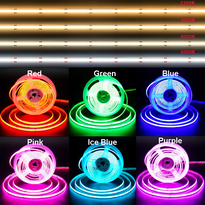 24V Flexibler COB-LED-Streifen 2