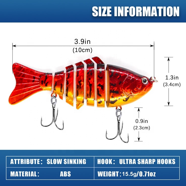 Sinkender Mehrgelenk-Wobbler 10cm 15,5g 3