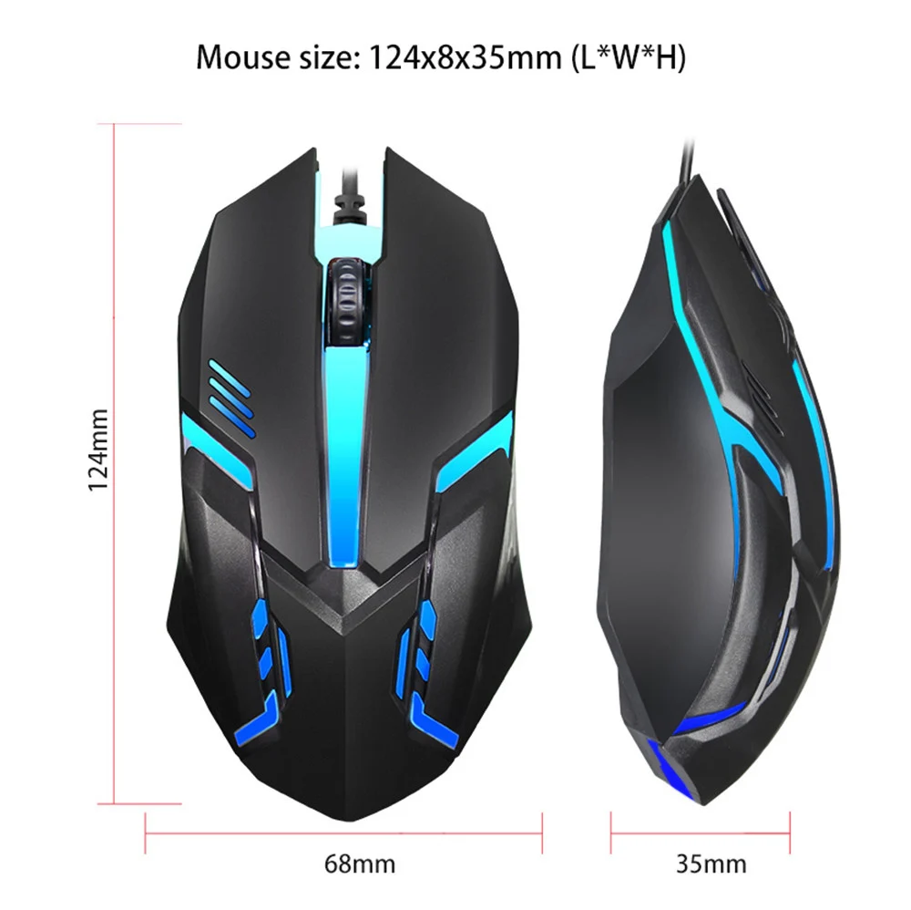 Kabelgebundene Gaming-Maus mit RGB-LED 4