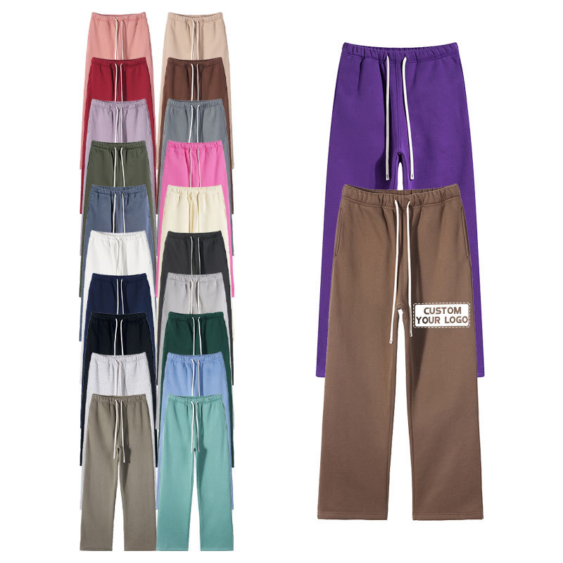 Lockere Fleece Jogginghose mit Stickerei 3