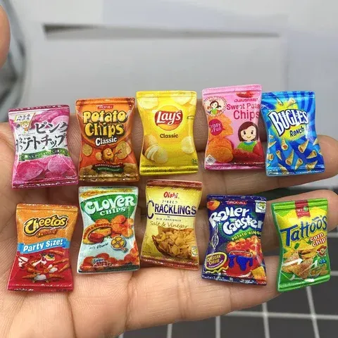 Miniatur-Snack-Set für Puppenhaus