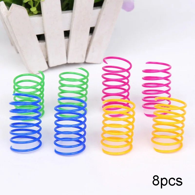 Bunte Federspirale für Katzen 4
