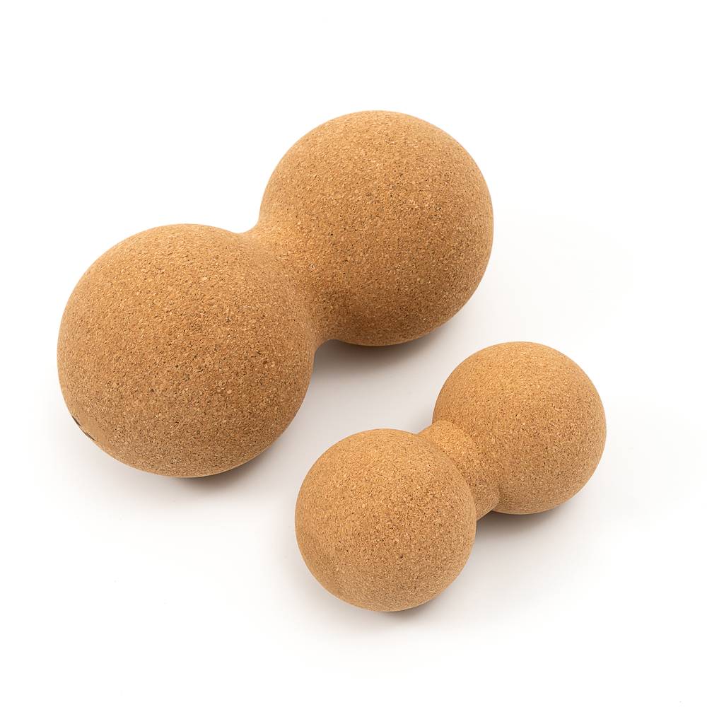 Holz Korkmassageball Set Naturmaterial 3