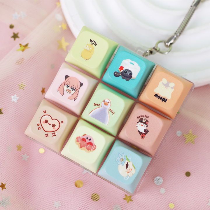 Anime-Fidget-Schlüsselanhänger mit Tastenkappe 2