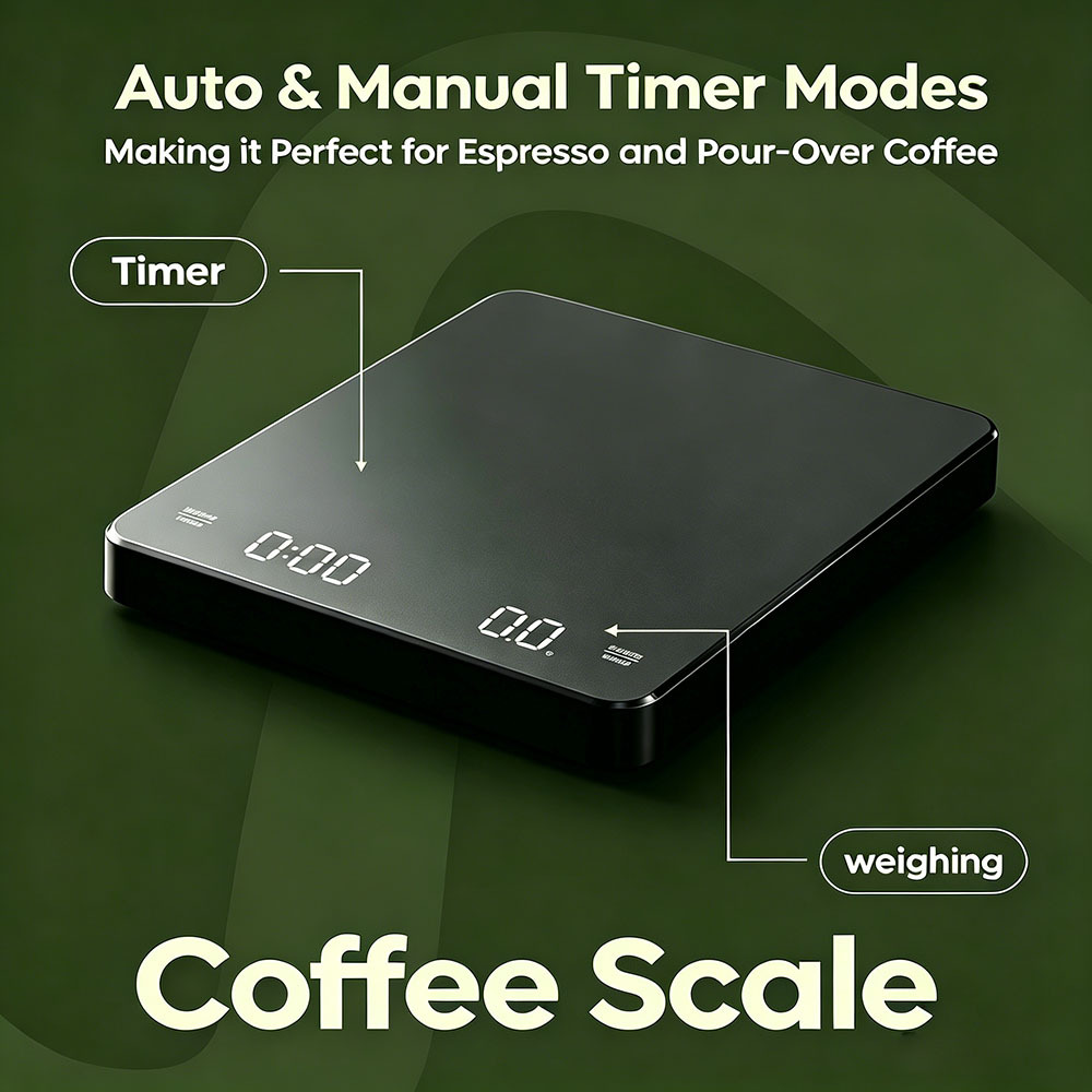 Digitale Kaffeewaage 3 kg mit USB-Aufladung 3