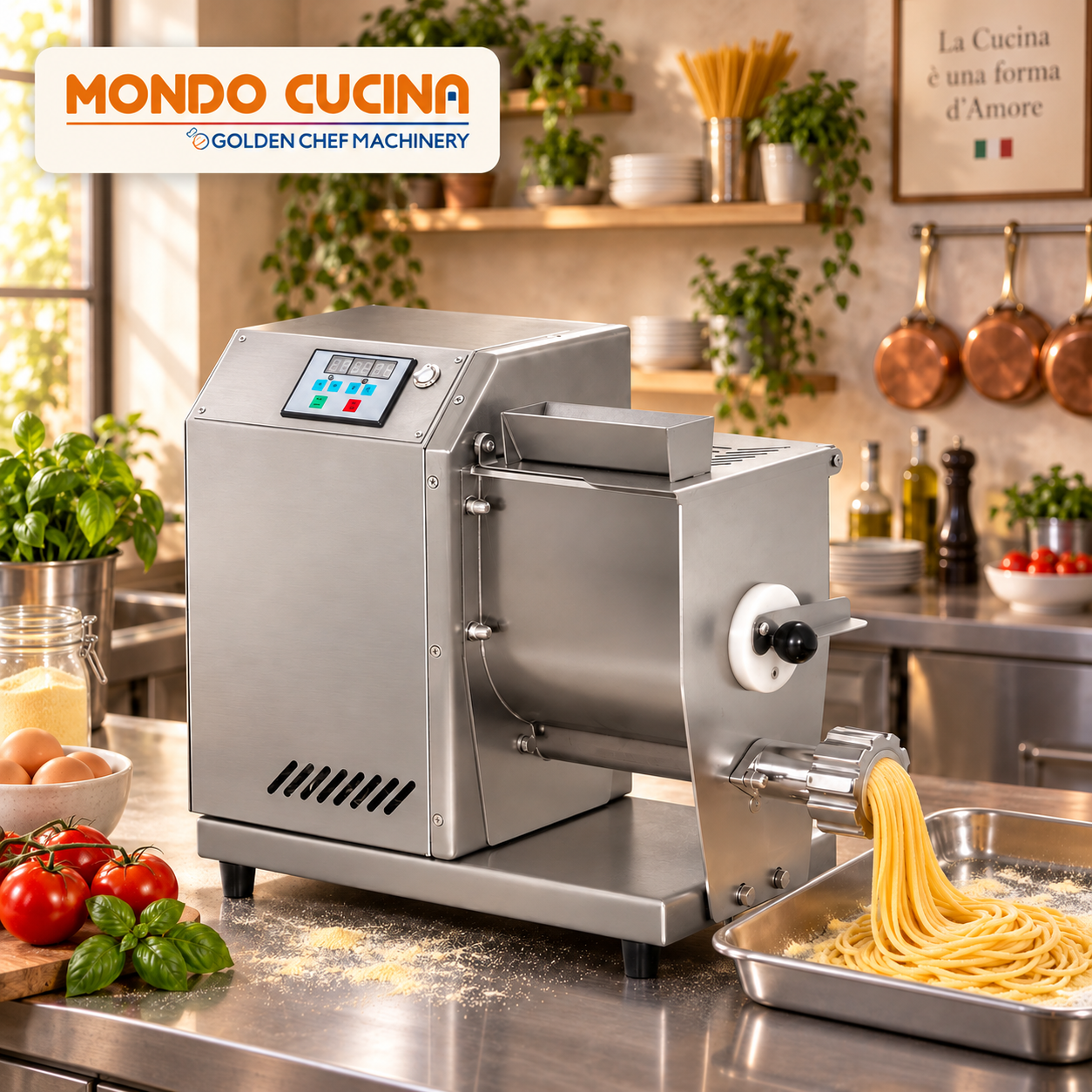Automatische Frischnudel-Maschine Edelstahl 220V