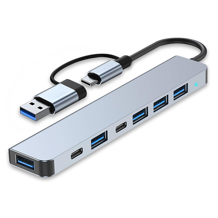 7-in-1 USB-C Adapter-Dockingstation für Laptops