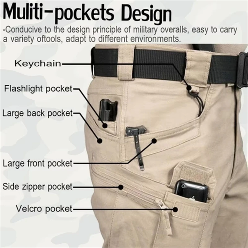 Wasserdichte Taktische Cargohose für Herren 4