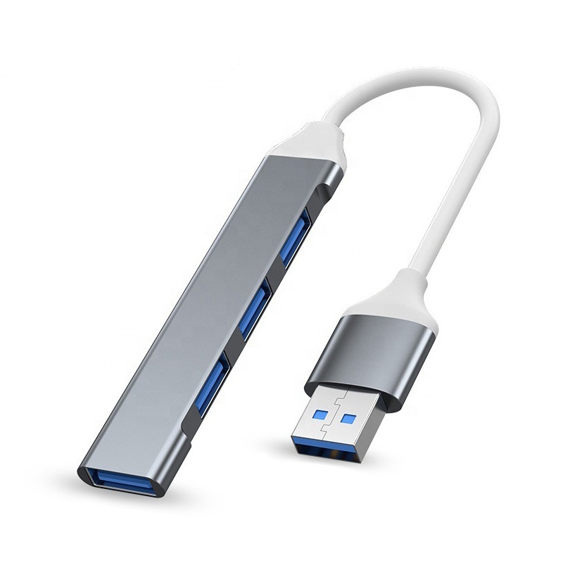 Aluminium USB Hub 4-Port Mobiler Datenverteiler