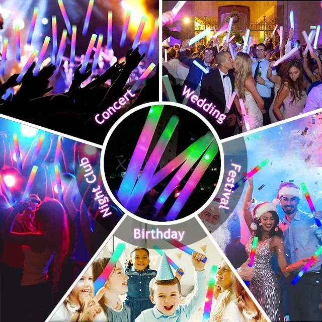 Bunte RGB-LED-Leuchtstäbe für Partys 4