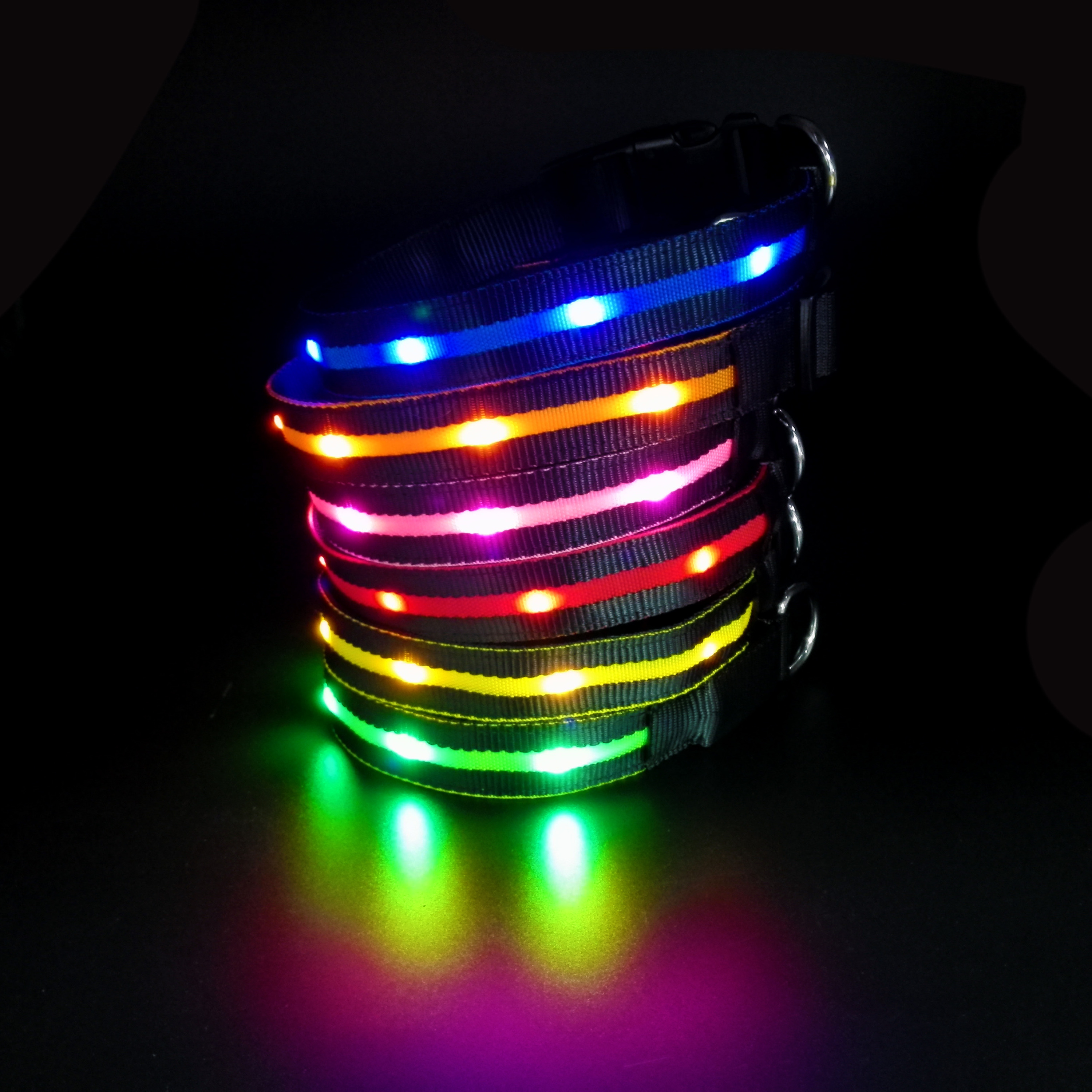 LED-Hundegurt, wiederaufladbar, leuchtend