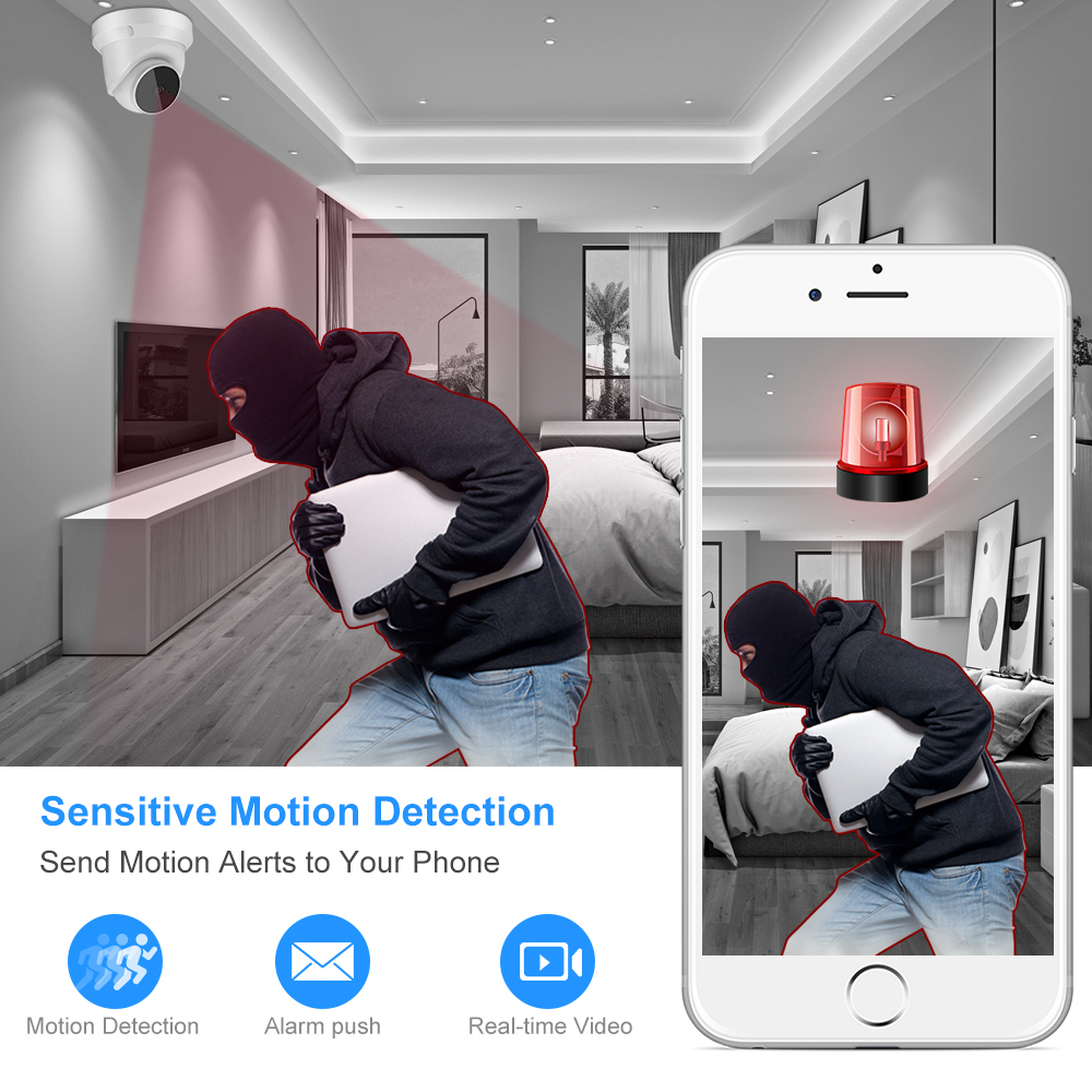 Indoor-WLAN-Überwachungskamera 3MP schwenkbar 4