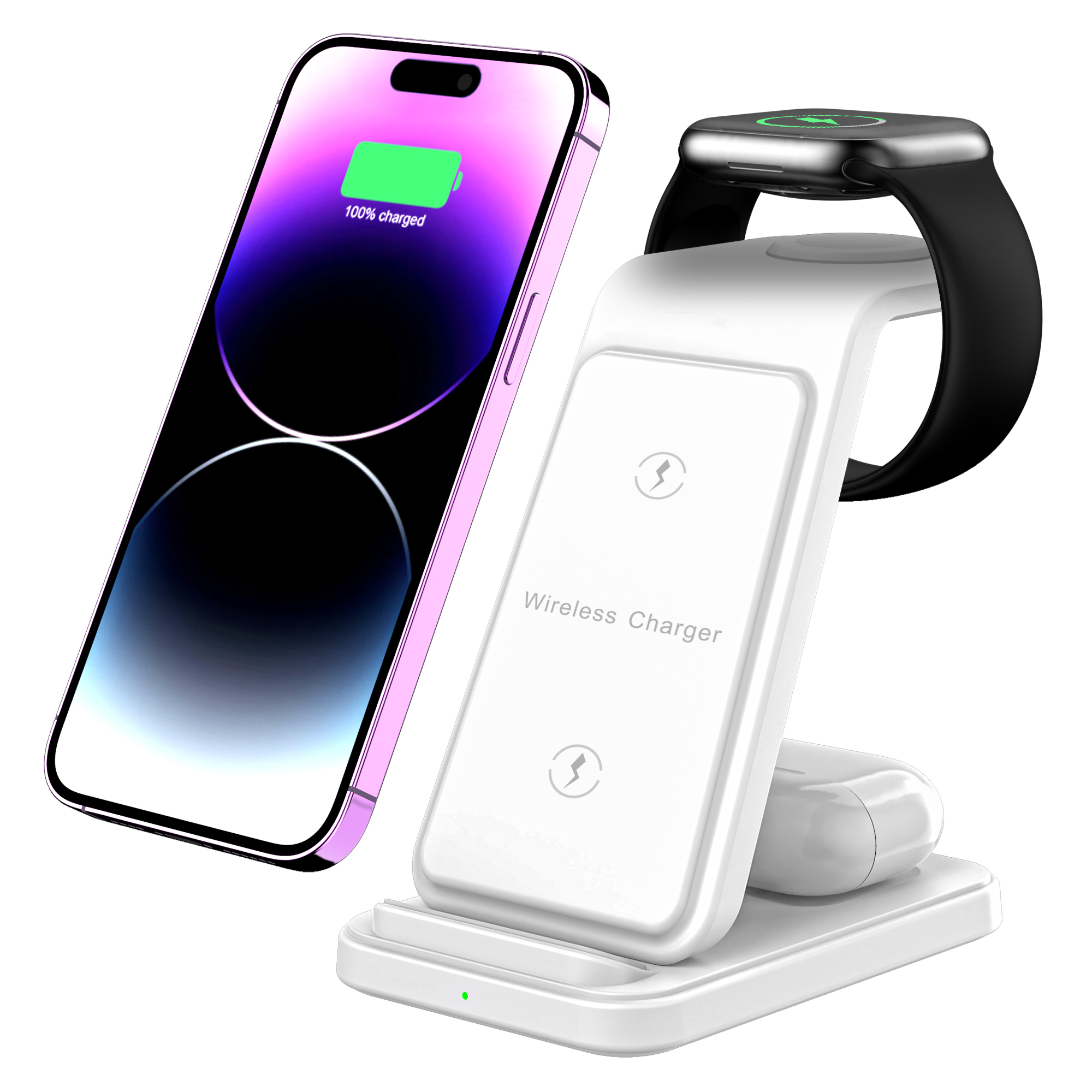 Faltbare 3-in-1 kabellose Ladestation 2