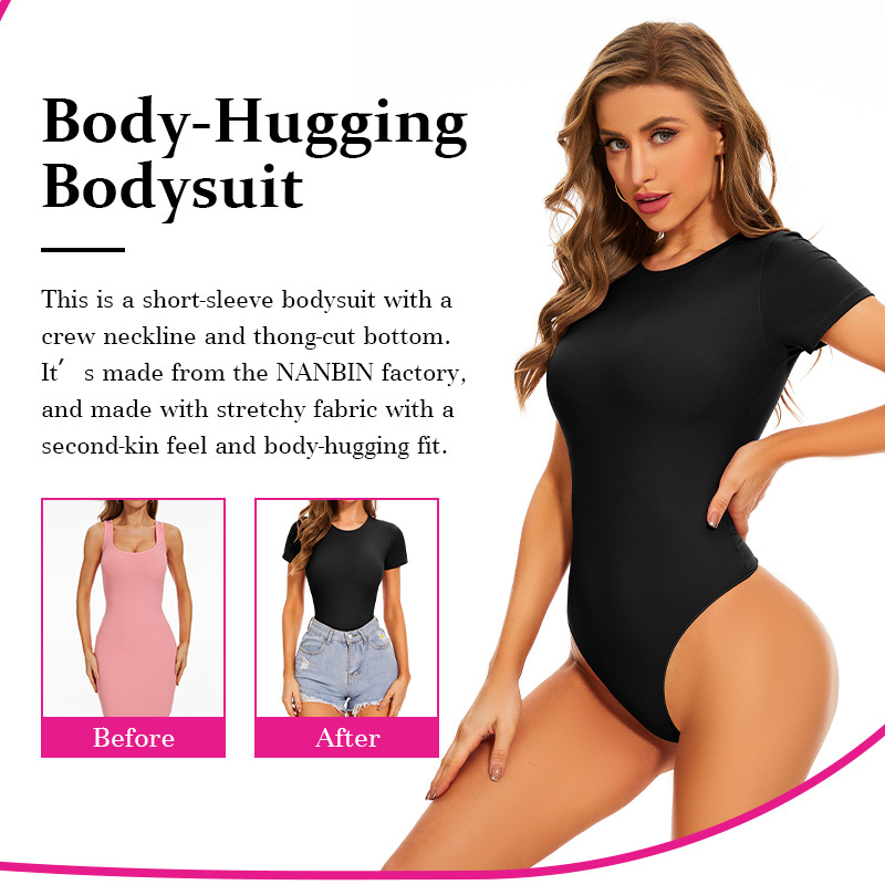 Kurzarm-Bodysuit mit Figurformung 4