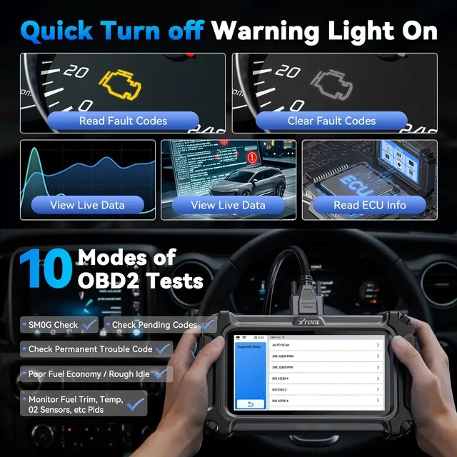 Profi-OBD2-Diagnosescanner mit ABS und SRS 4
