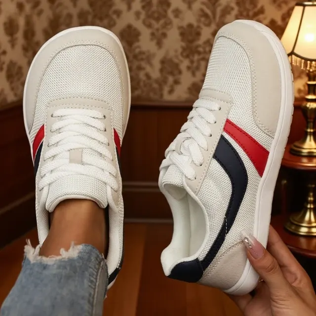 Breite Canvas-Barfuß-Sneaker für Damen 3