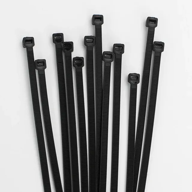 Schwarze Nylon-Kabelbinder, 100 Stück 3