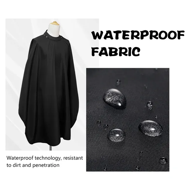 Wasserdichter Friseurumhang mit Silikonausschnitt 4