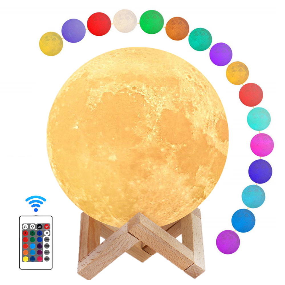 12cm RGB Mond Fernbedienung Nachtlicht