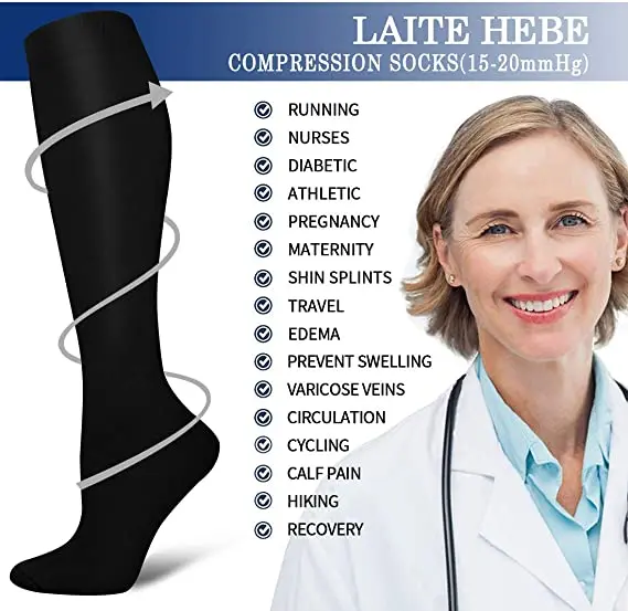 Elastische Reisesocken gegen Ödeme 4