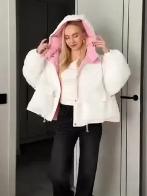 Steppmantel mit Kapuze 1