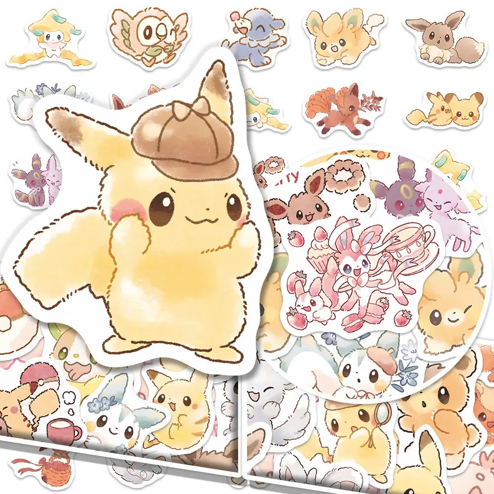 Anime-Aufkleber-Set im Kawaii-Stil