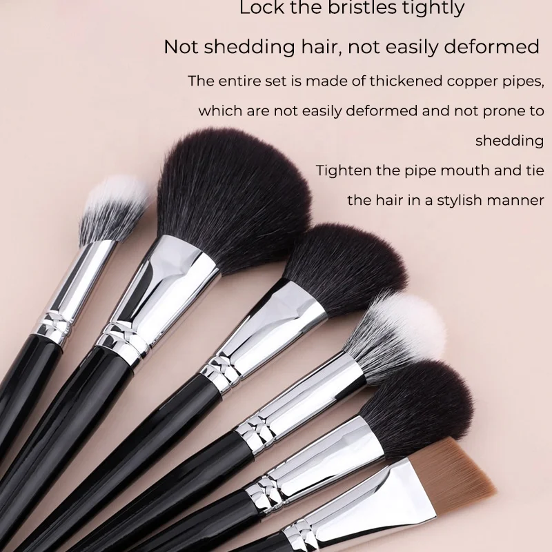 Profi-Make-up-Pinselset aus Ziegenhaar, 45-teilig 3
