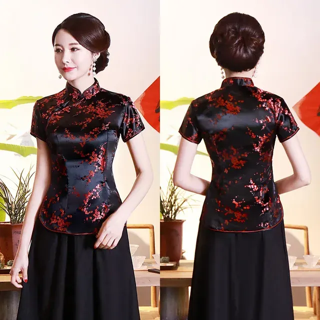 Vintage-Satinbluse 3
