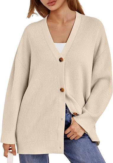 Oversize-Strickjacke für Damen aus Feinstrick 2